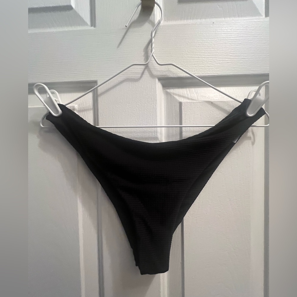 Classic Black High-Cut Bikini Bottoms